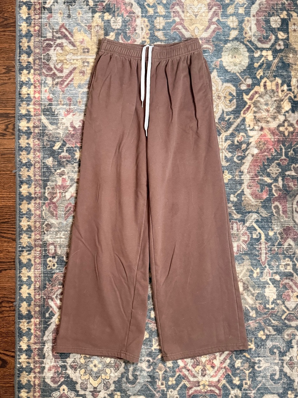 Women's Brown Drawstring Lounge Pants